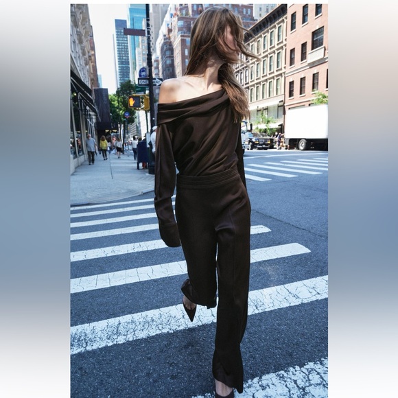 ZARA WIDE LEG PANTS ZW COLLECTION - Picture 2 of 9